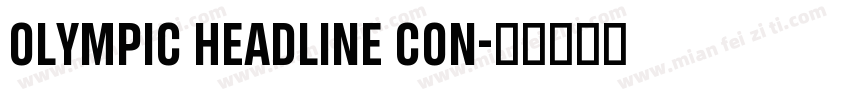 Olympic Headline Con字体转换